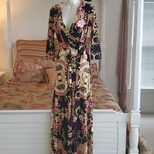 Gorgeous long wrap dress